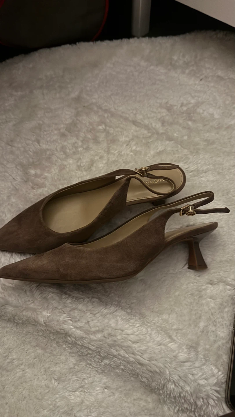Michael Kors Brown Suede Slingback Heels - photo 3