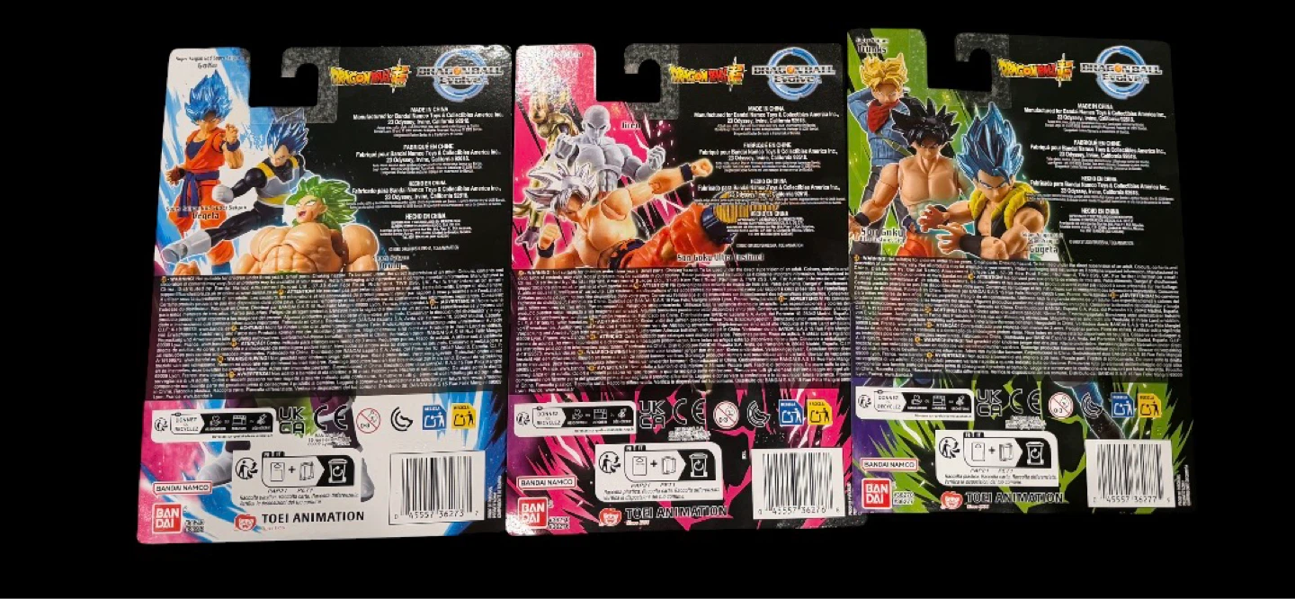 3 Dragon Ball Super Evolve Action Figures - photo 2