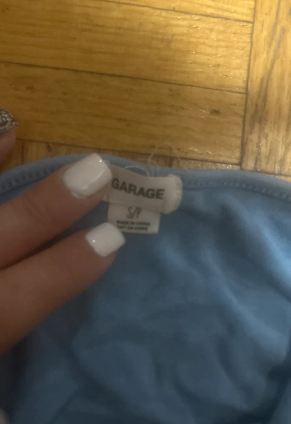 Garage Blue Halter Top Size S/P - photo 2