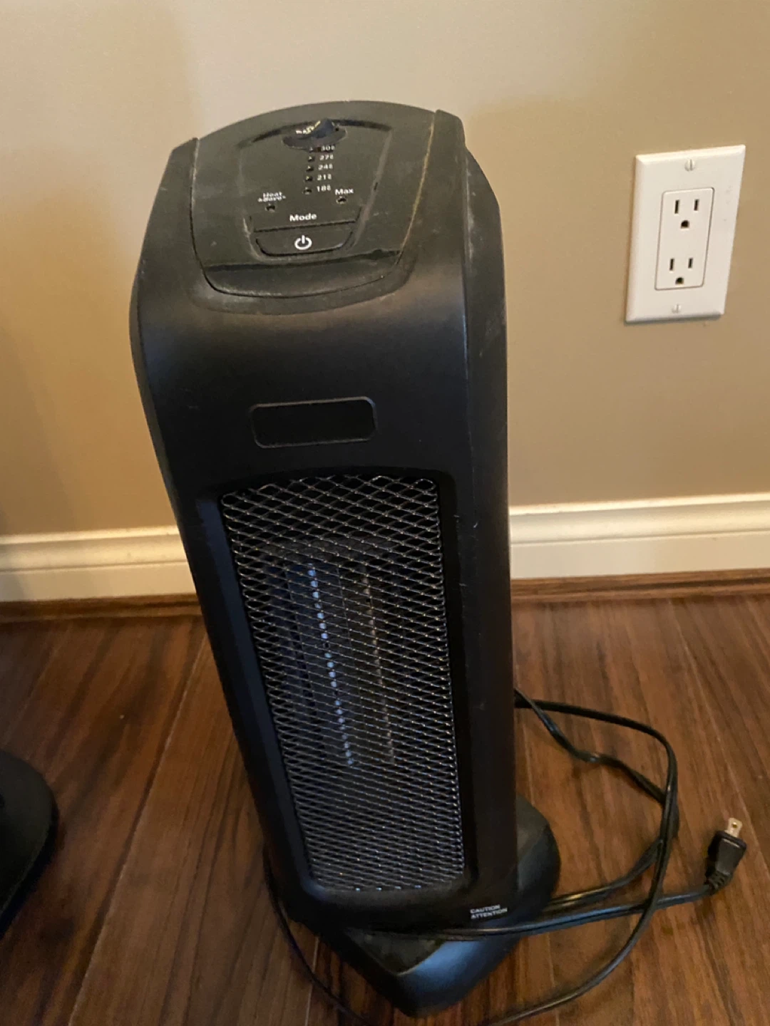 Black Portable Tower Heater