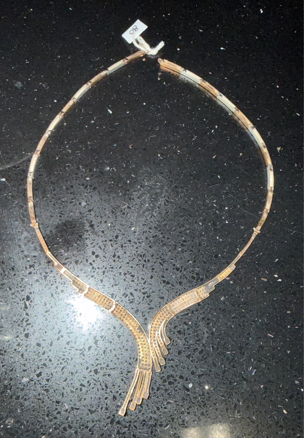 Sparkly Statement 925/Copper 18” Necklace - photo 2