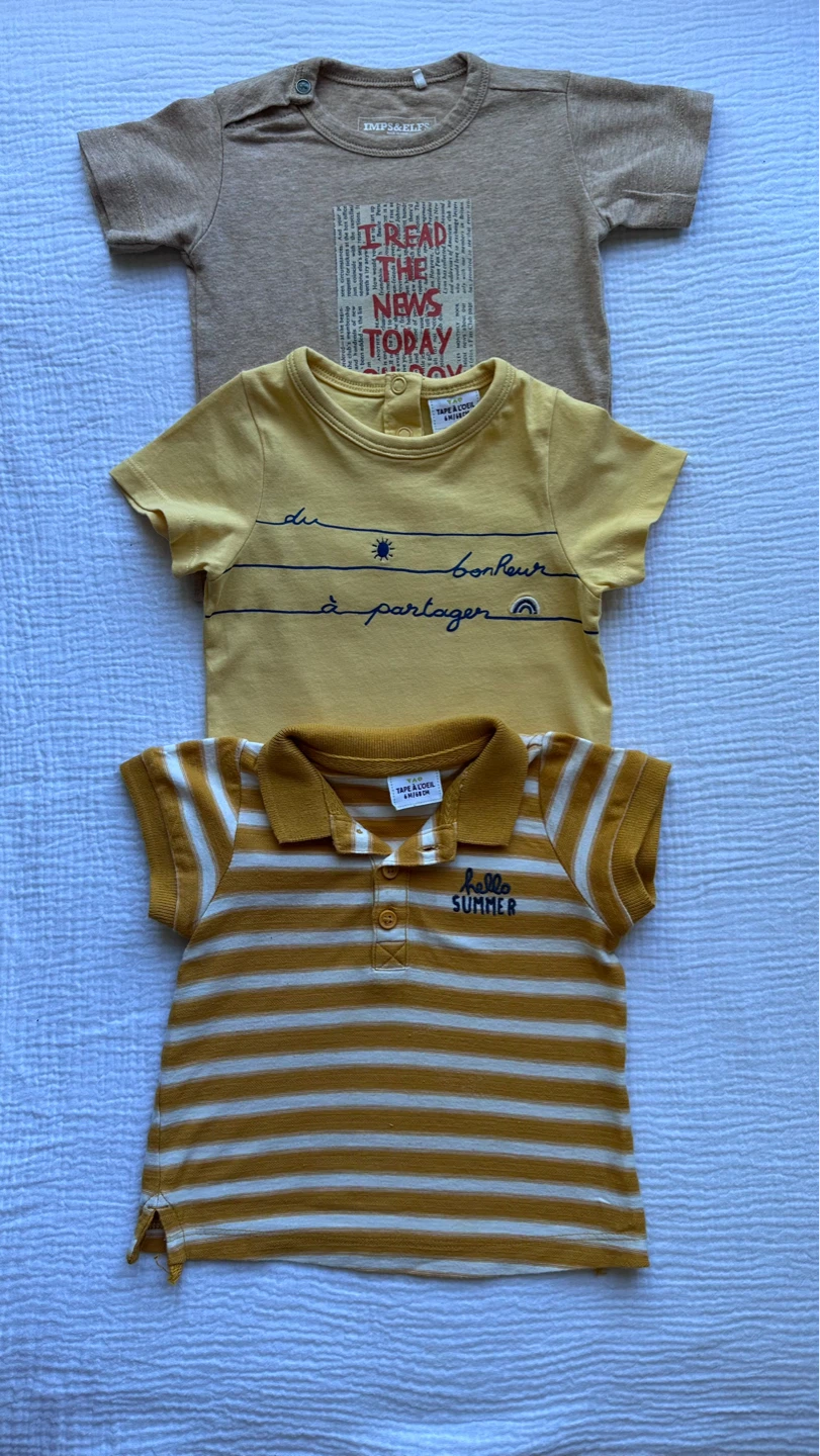 Bundle of 5 Baby T-shirts - photo 2