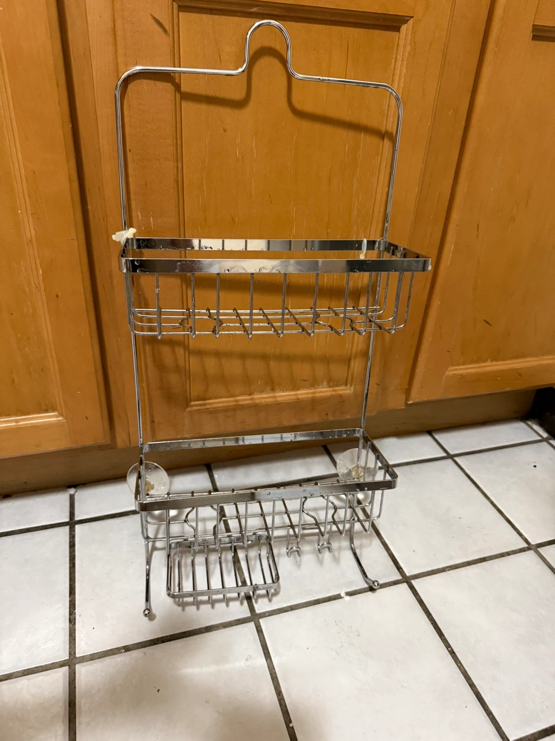 Threshold Bathroom Shower Caddy - Brushed Nickel