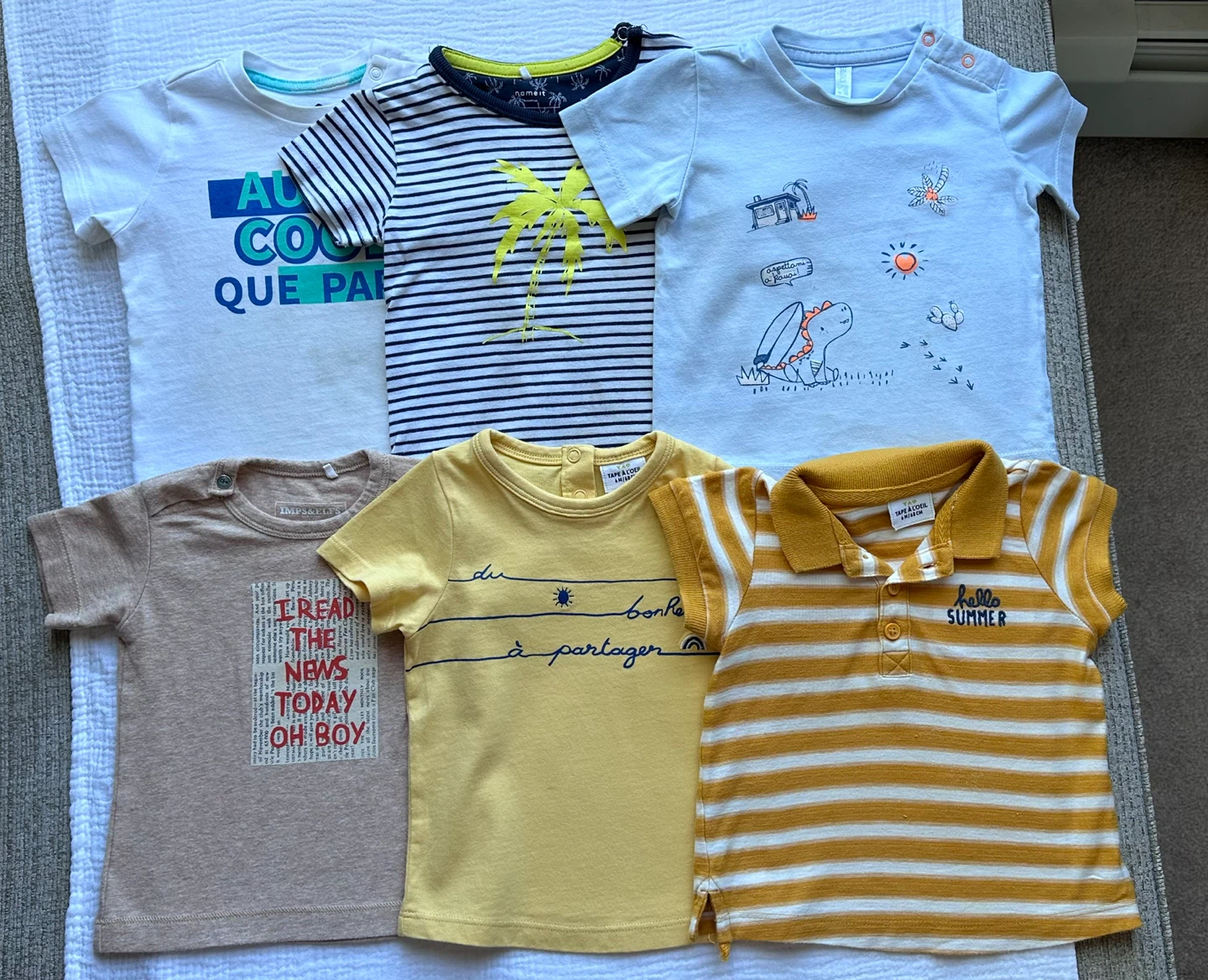 Bundle of 5 Baby T-shirts
