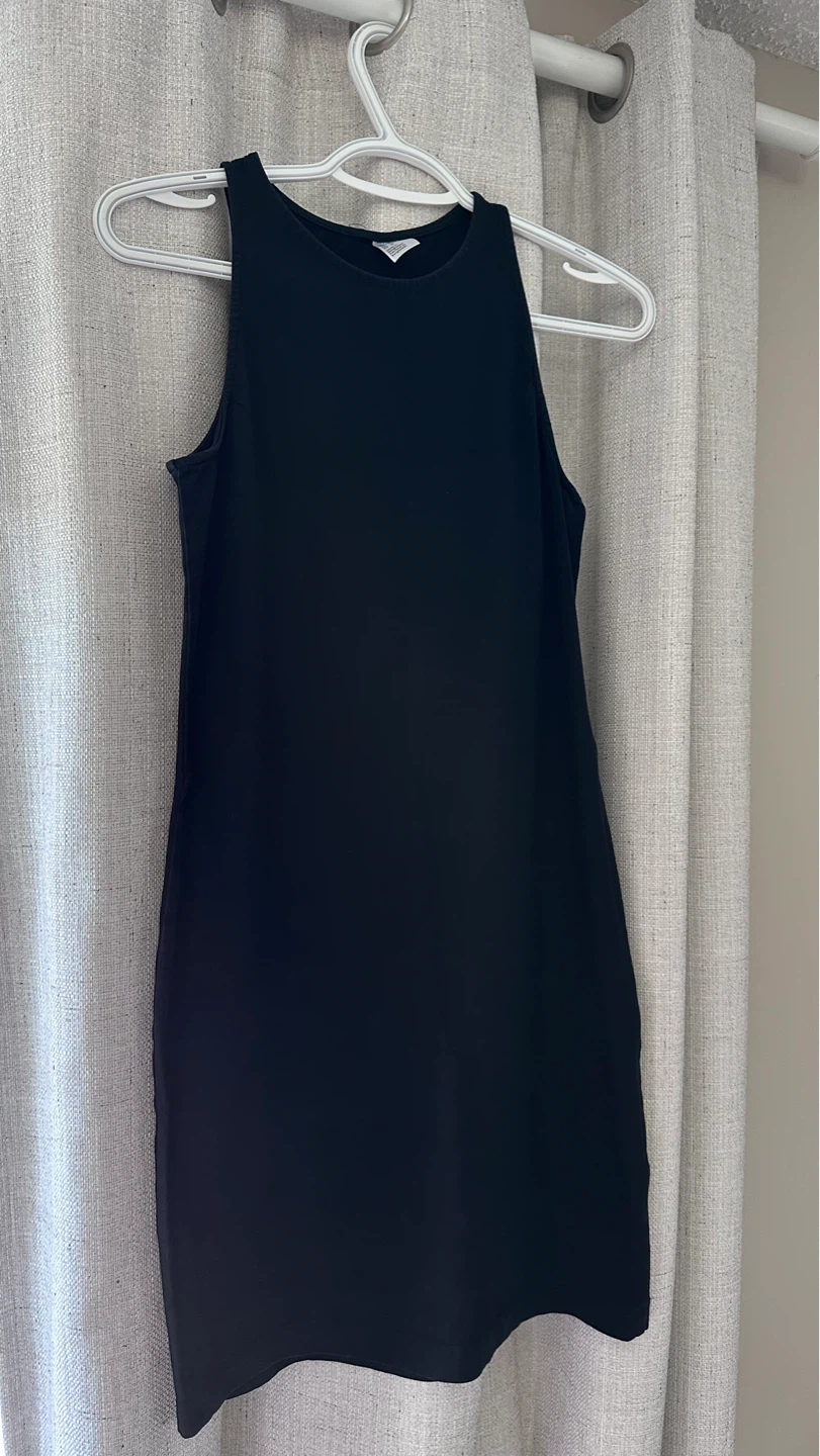 Two Black Sleeveless Sheath Dress - photo 2
