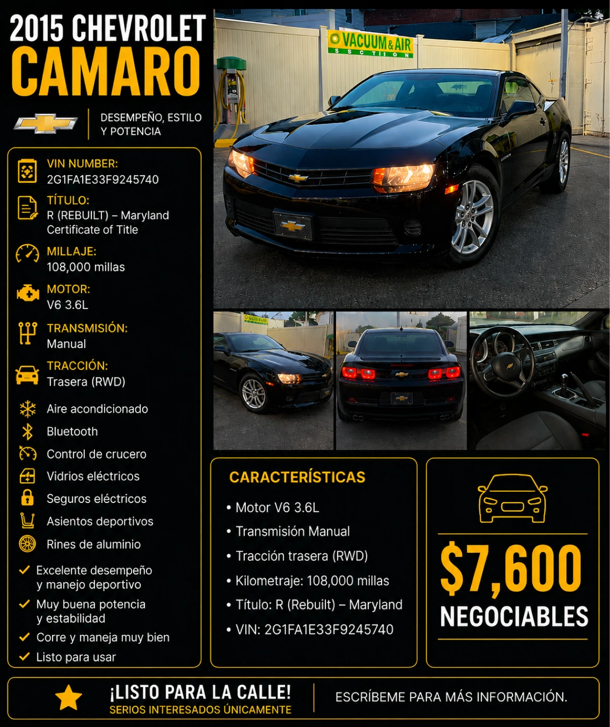 2015 Chevrolet Camaro