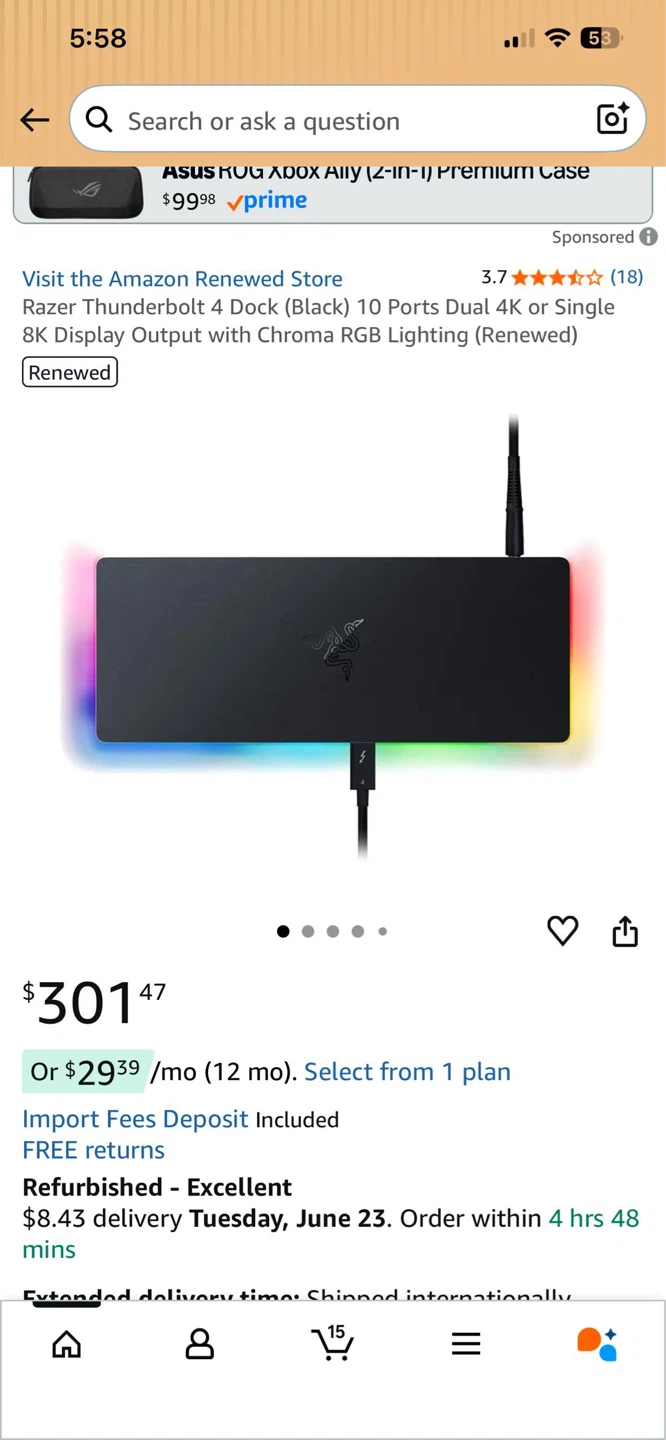Razer Thunderbolt 4 Dock Chroma - photo 4