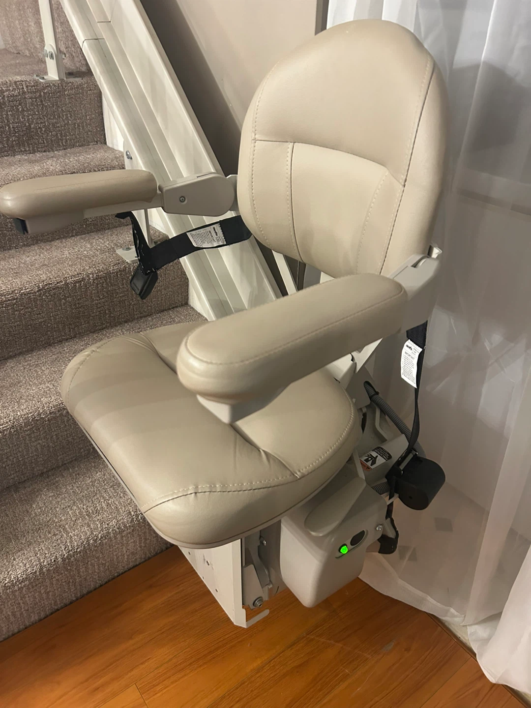 Leather motorized Stair Lift Chair seat