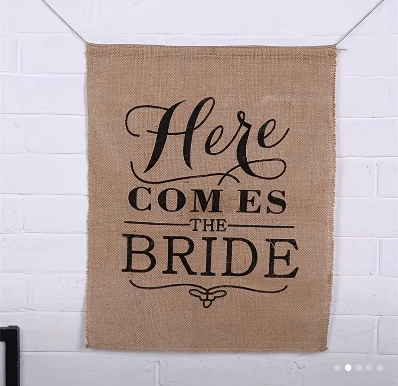 Here Comes the Bride banner
