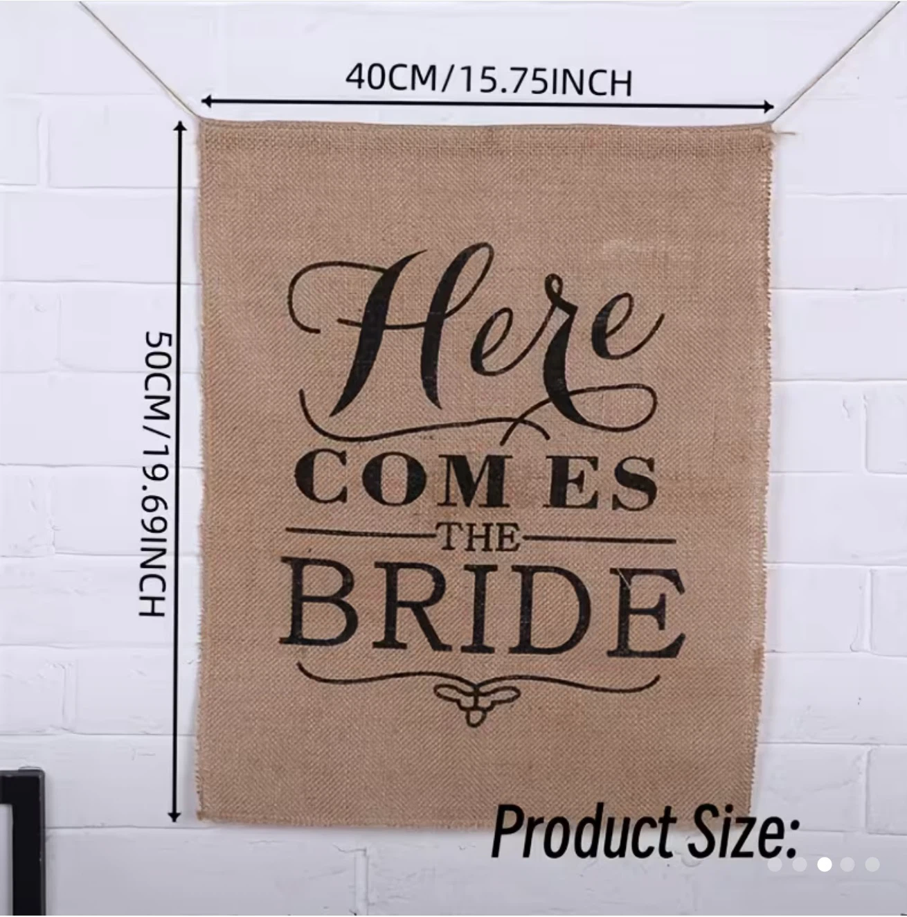 Here Comes the Bride banner - photo 2