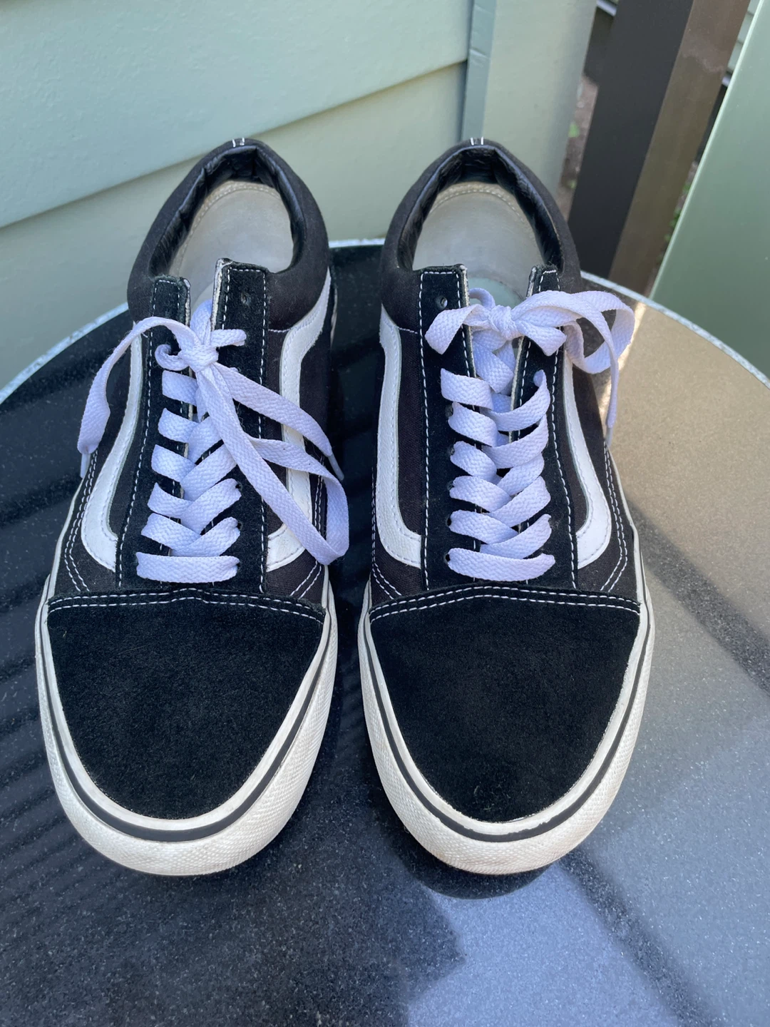 Vans Old Skool Platform Shoes m 7. W 8.5 - photo 2