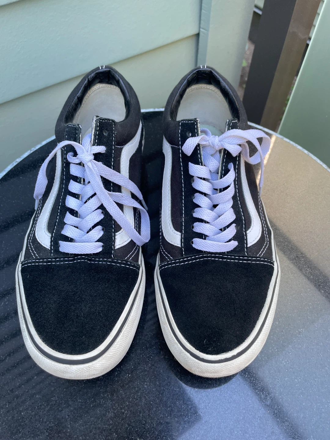 Vans Old Skool Platform Shoes m 7. W 8.5 - photo 3