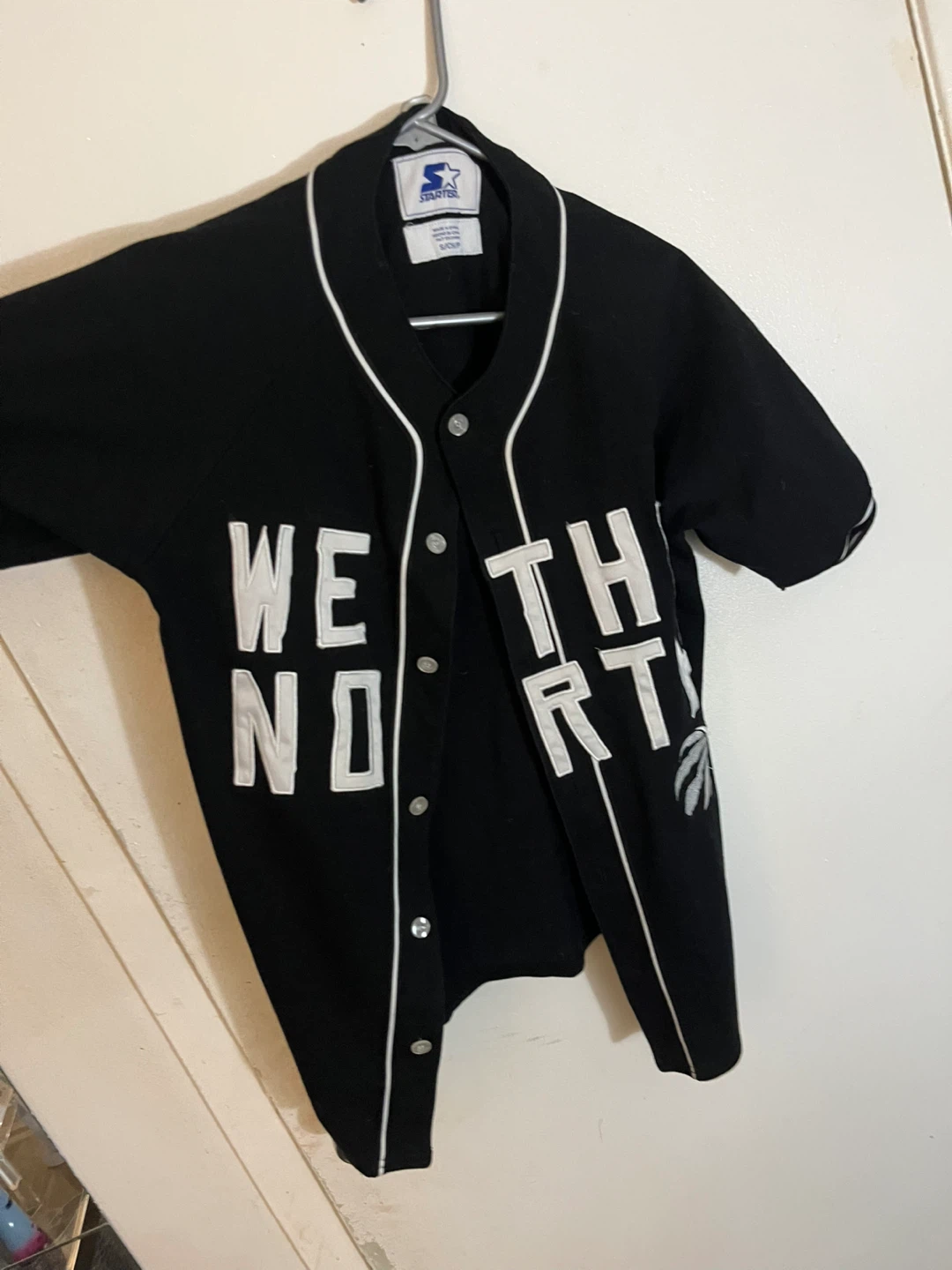 Starter Toronto Raptors "We The North" Baseball Jersey