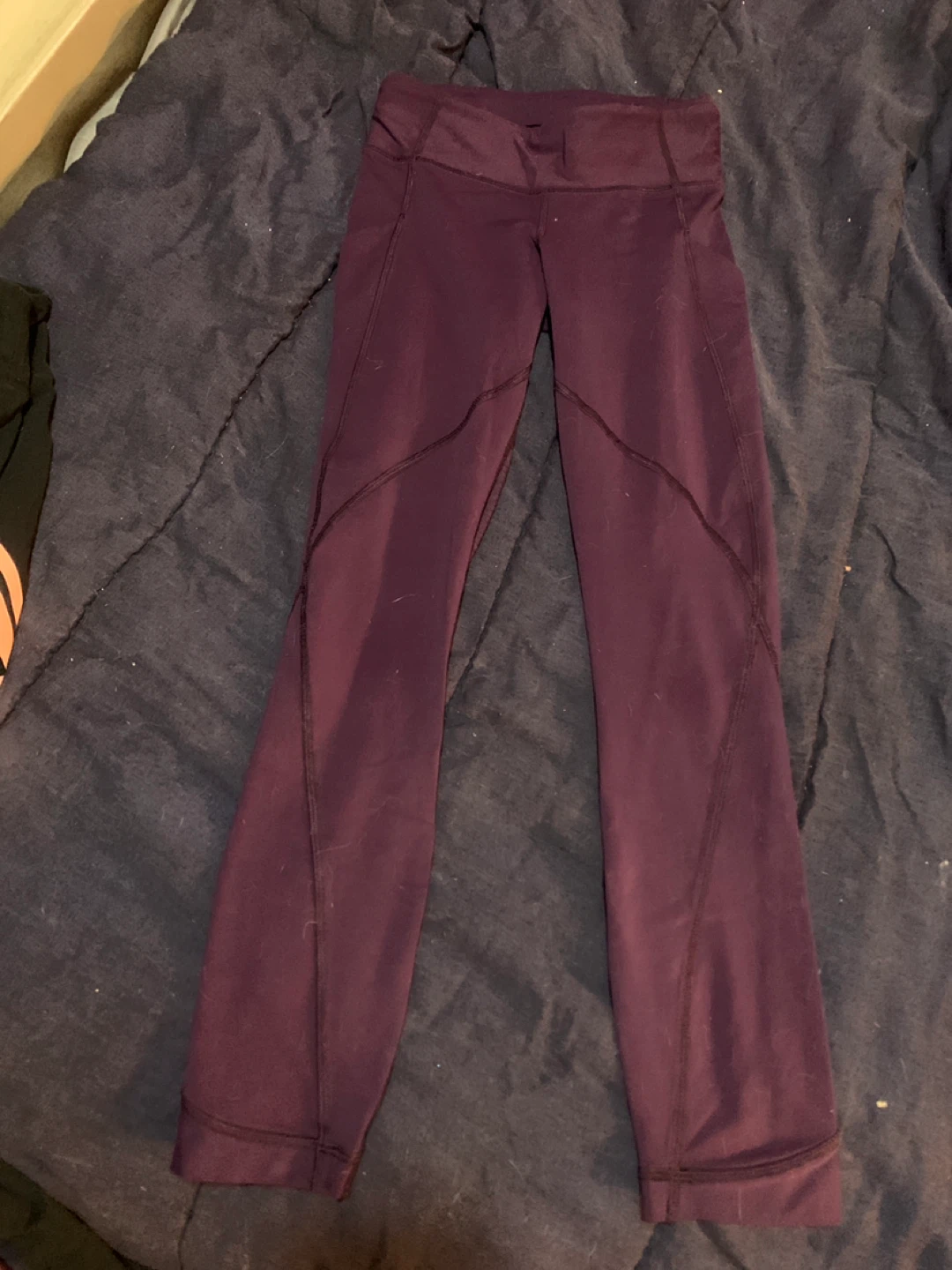 Lululemon plum purple pants for teens size xxs - photo 2