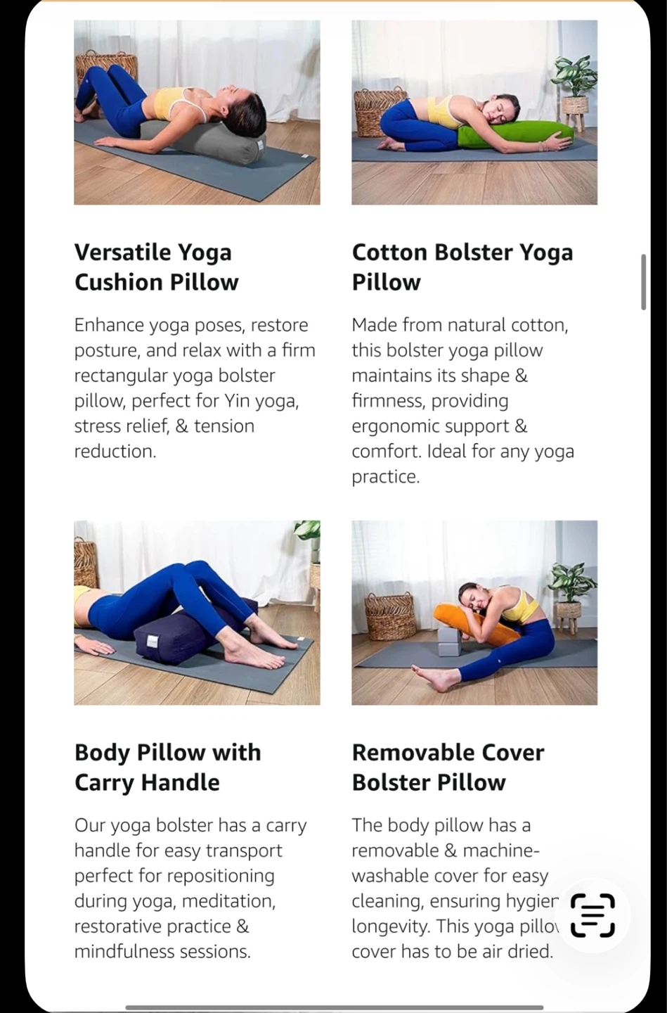S/I Living Rectangular Yoga Bolster - photo 3