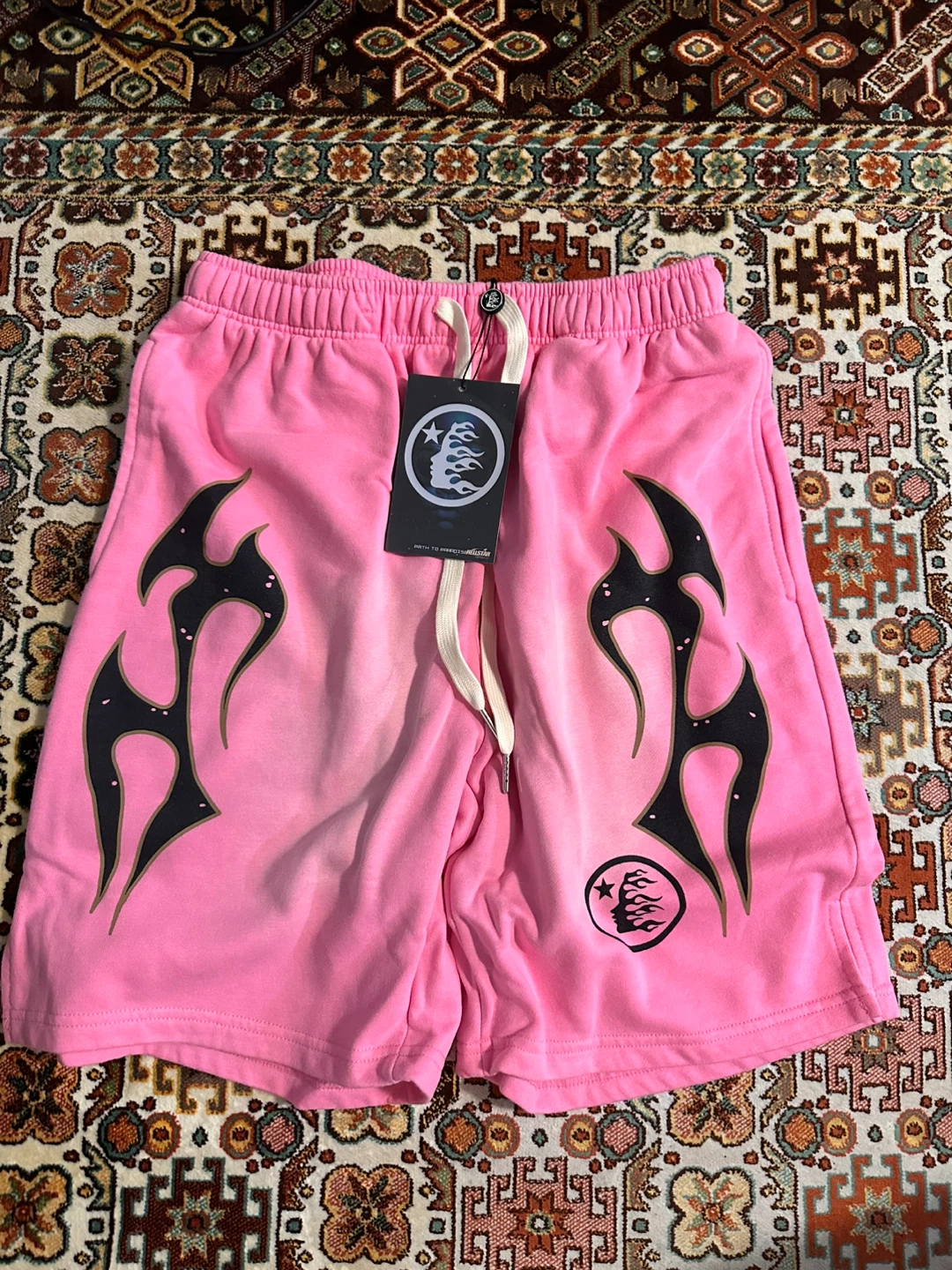 Pink Tribal Flame Shorts