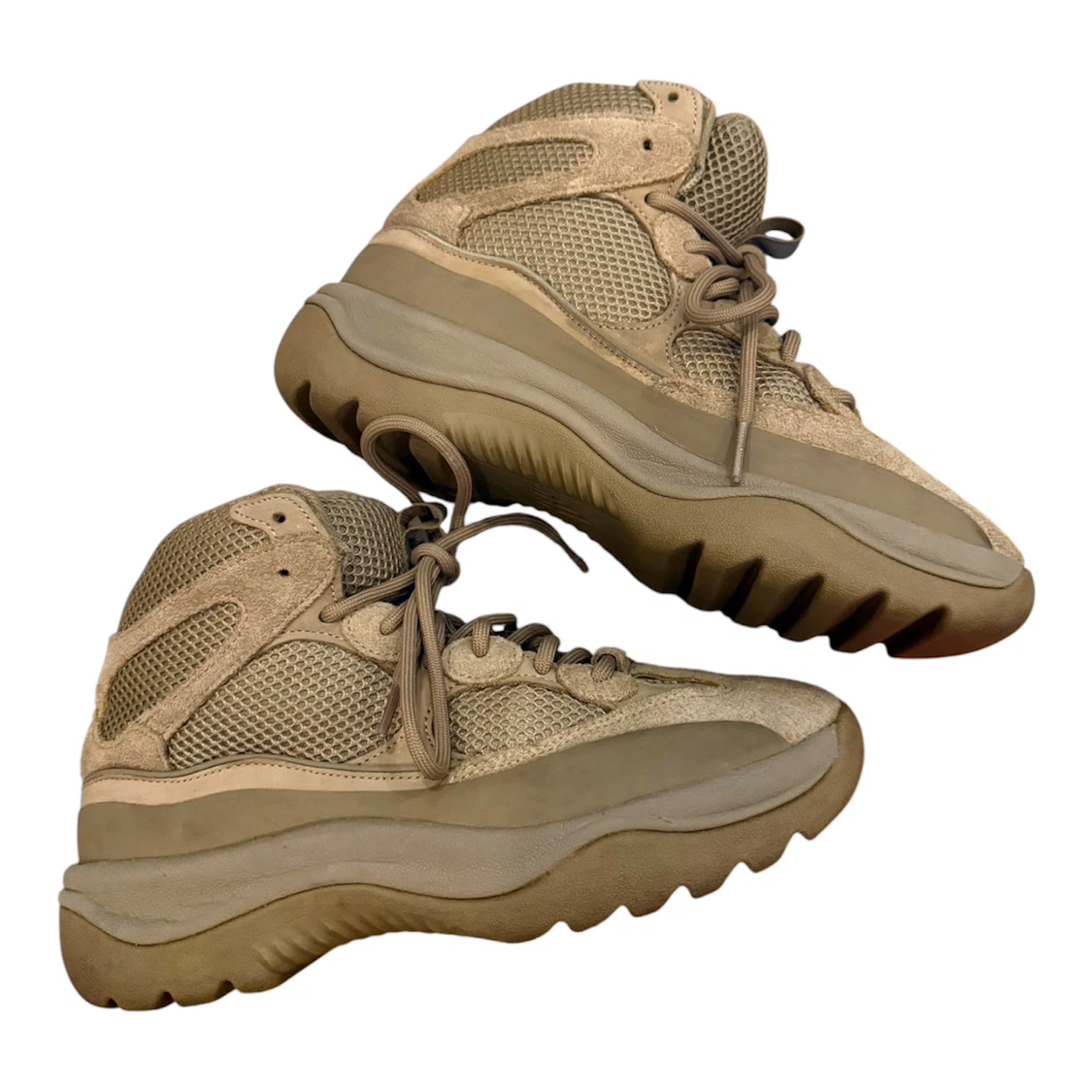 ADIDAS YEEZY DESERT BOOT ROCK SIZE 8M EG6462 - PRE-OWNED, NO BOX - photo 3
