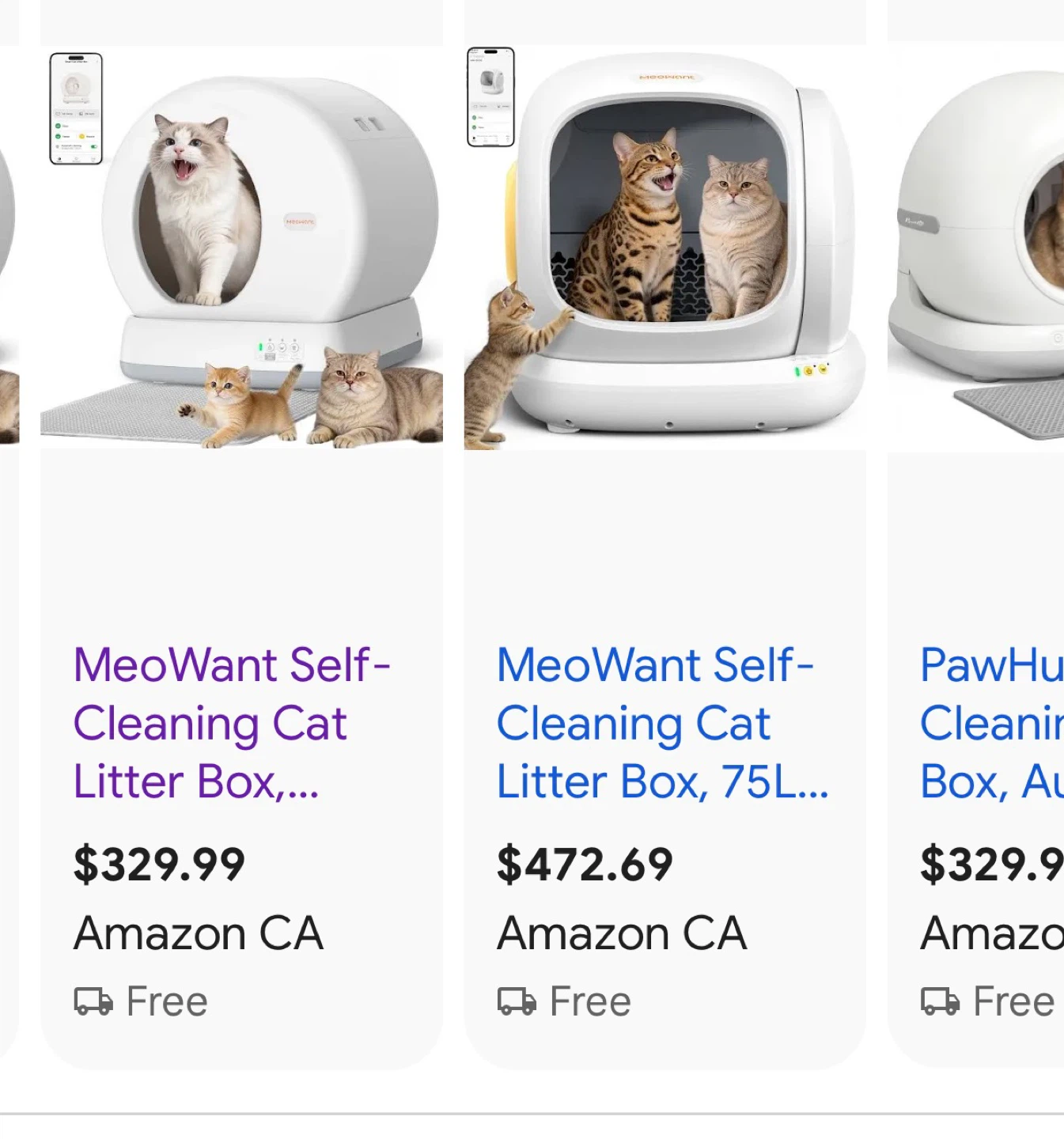 MeoWant Self-Cleaning Cat Litter Box