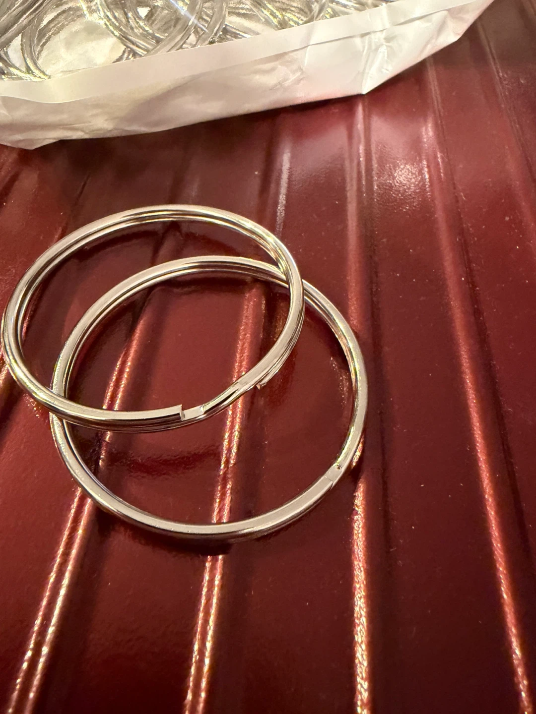 Moving out sale- 2 inch large open key ring for crafts