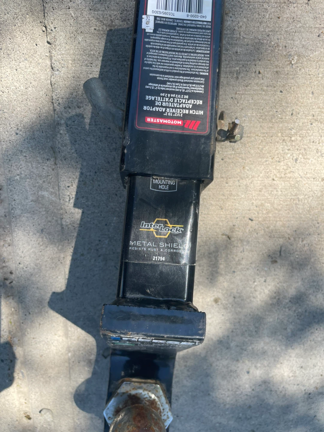Motomaster Hitch Receiver Adaptor - photo 2