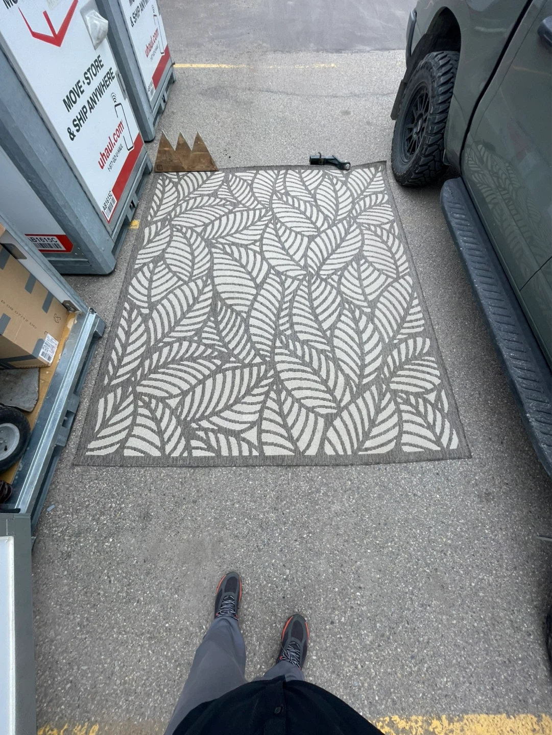Leaf Pattern Area Rug - photo 4