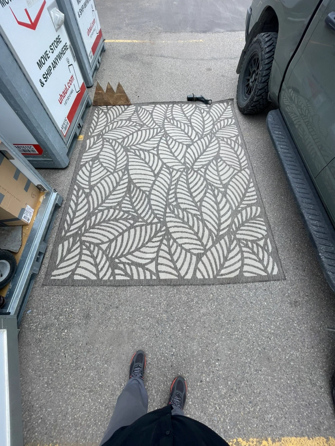 Leaf Pattern Area Rug - photo 3