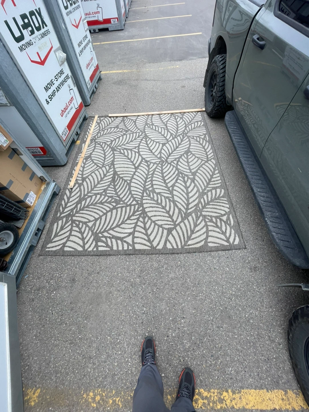 Leaf Pattern Area Rug - photo 5