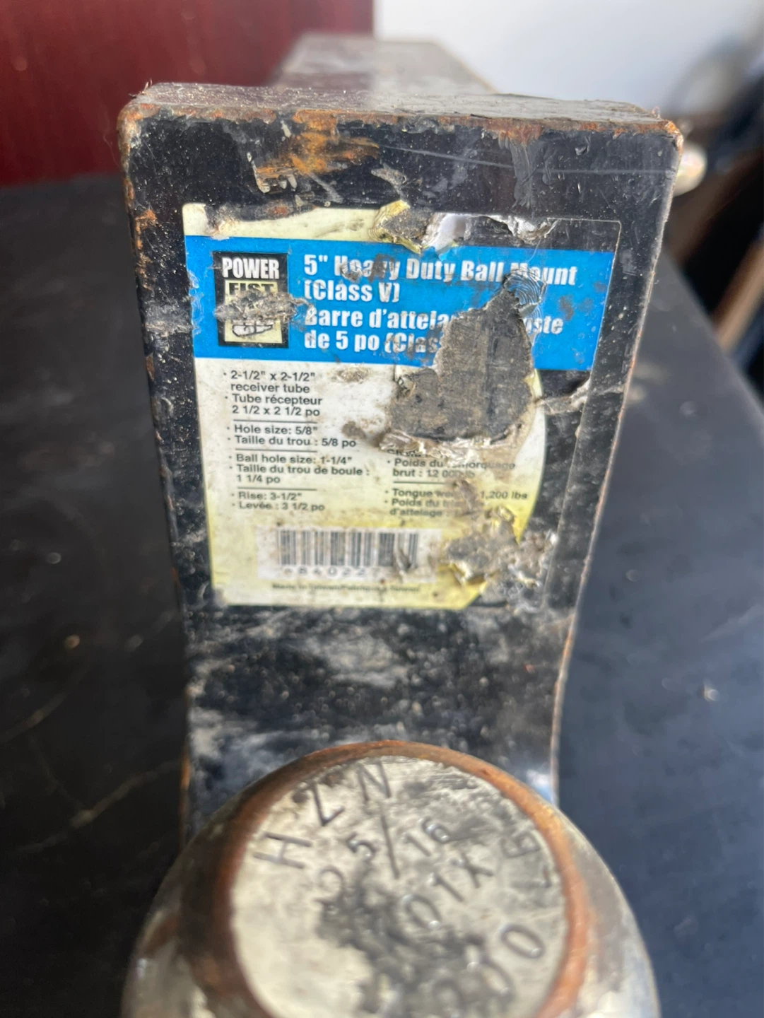 Power Fist 5" Heavy Duty Ball Mount Class V - photo 3