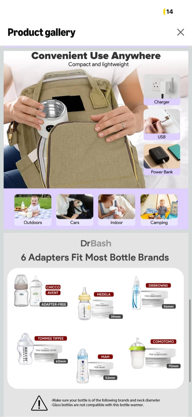 NEW! Dr.Bash Portable Bottle Warmer - photo 5