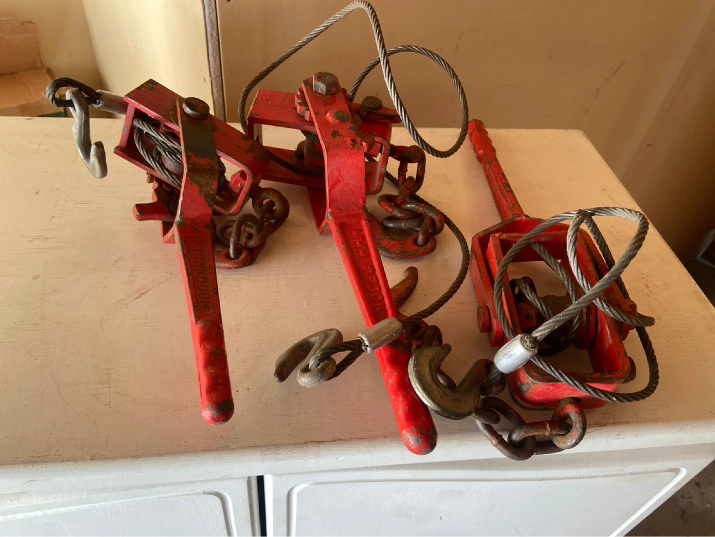 Red Wire Rope Hoist Puller - photo 3