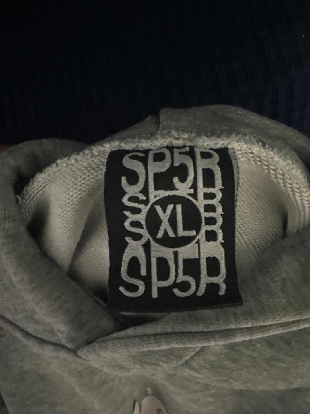SP5DER Grey Spiderweb Hoodie XL - photo 3