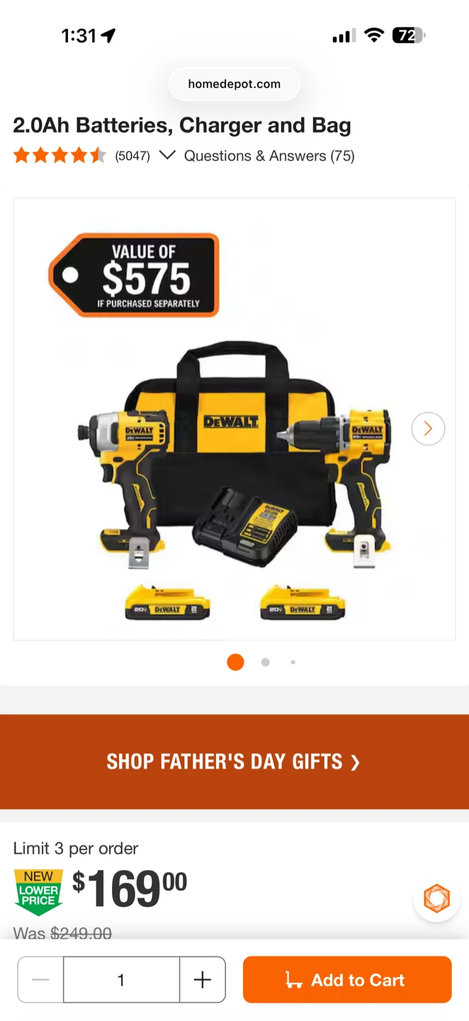 DeWalt 20V MAX Cordless Drill/Driver and Impact Driver Combo Kit - photo 3