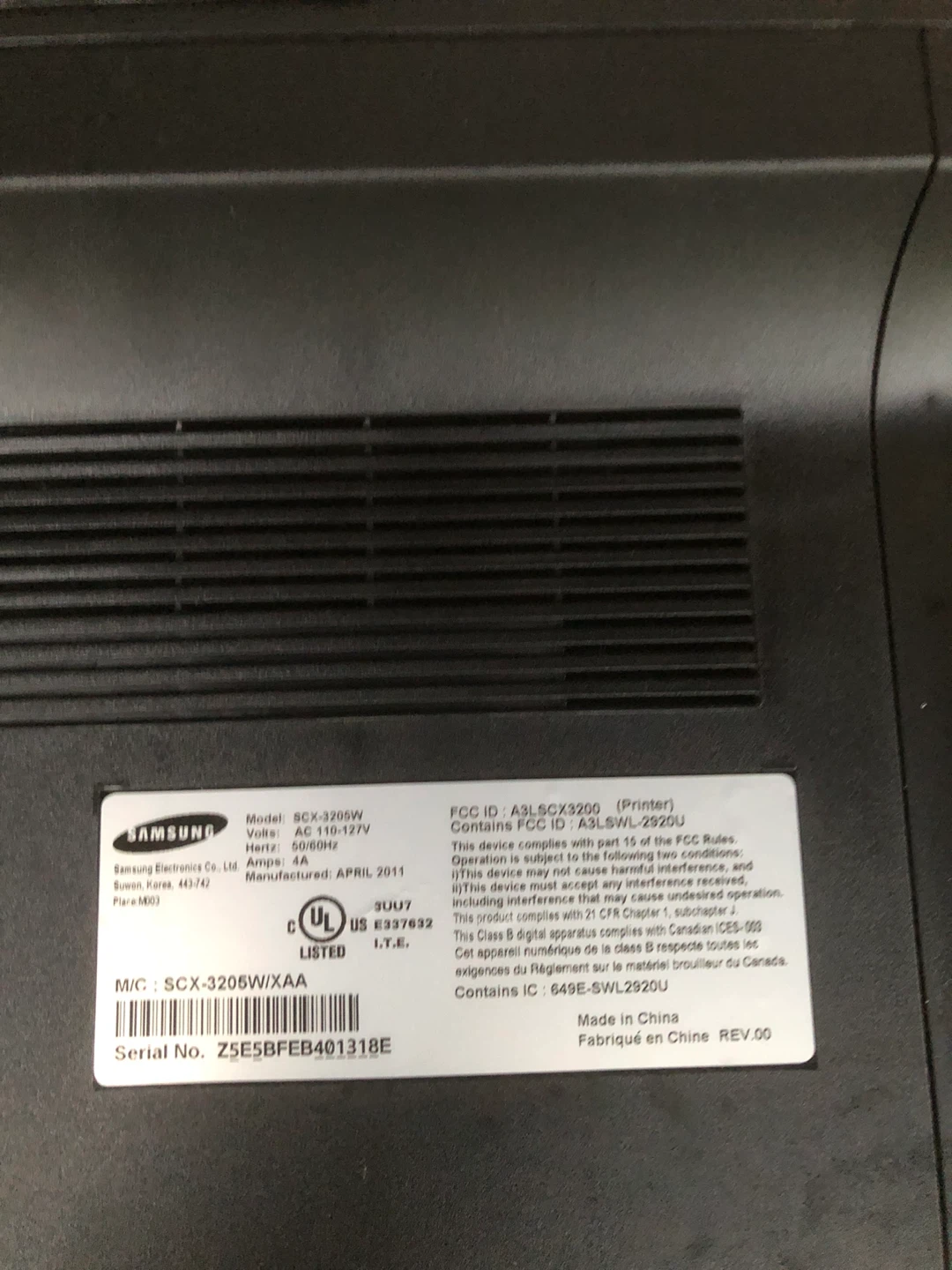 Samsung SCX-3205W All-in-One Printer - photo 3