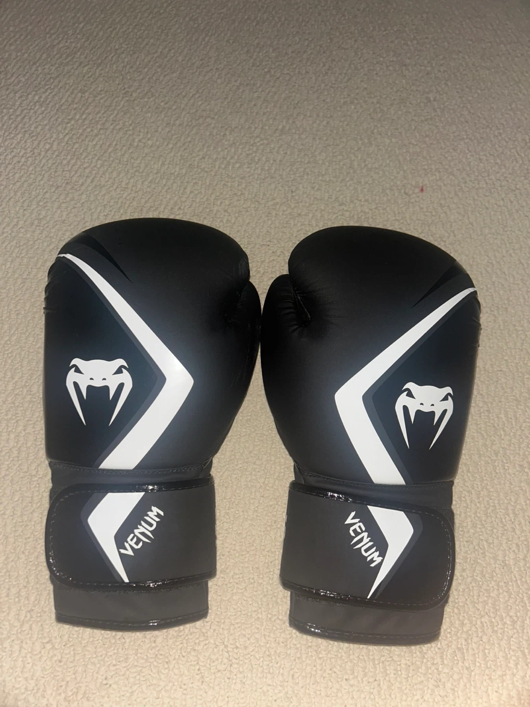 Venum Black Boxing Gloves 12oz