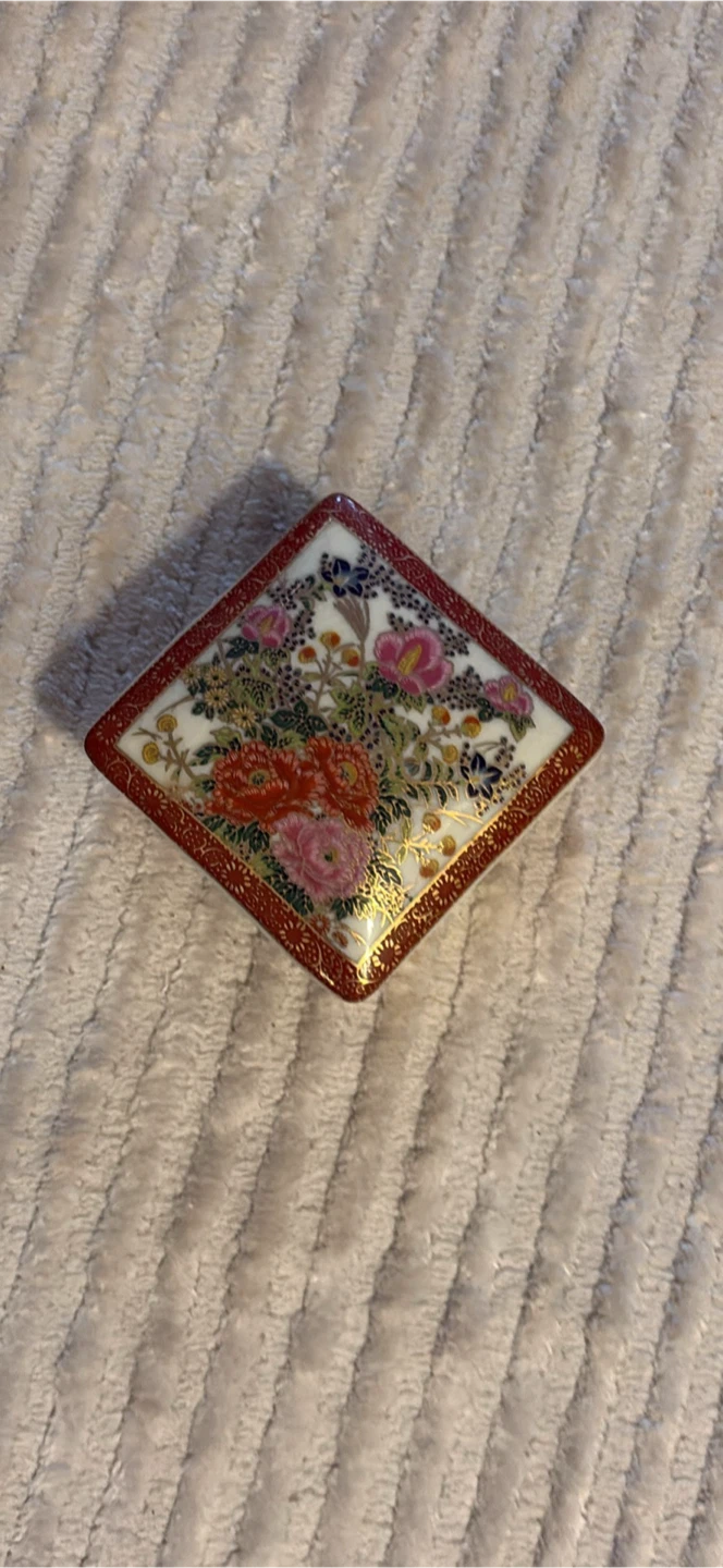 Satsuma Japan Ceramic Trinket Box - photo 2