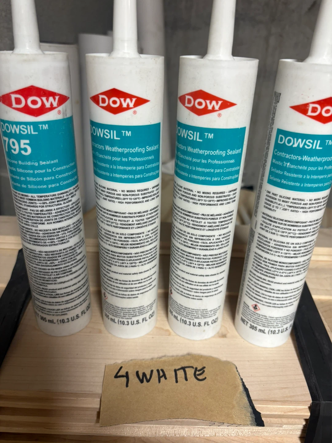 Dow Dowsil Contractors Weatherproofing Sealant - White