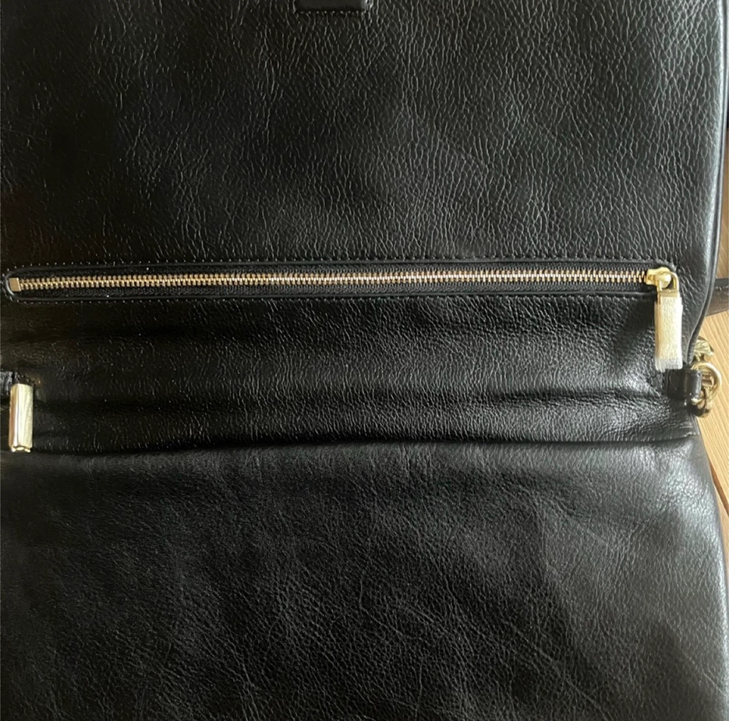Tory Burch Black Leather Purse with Chain - photo 2