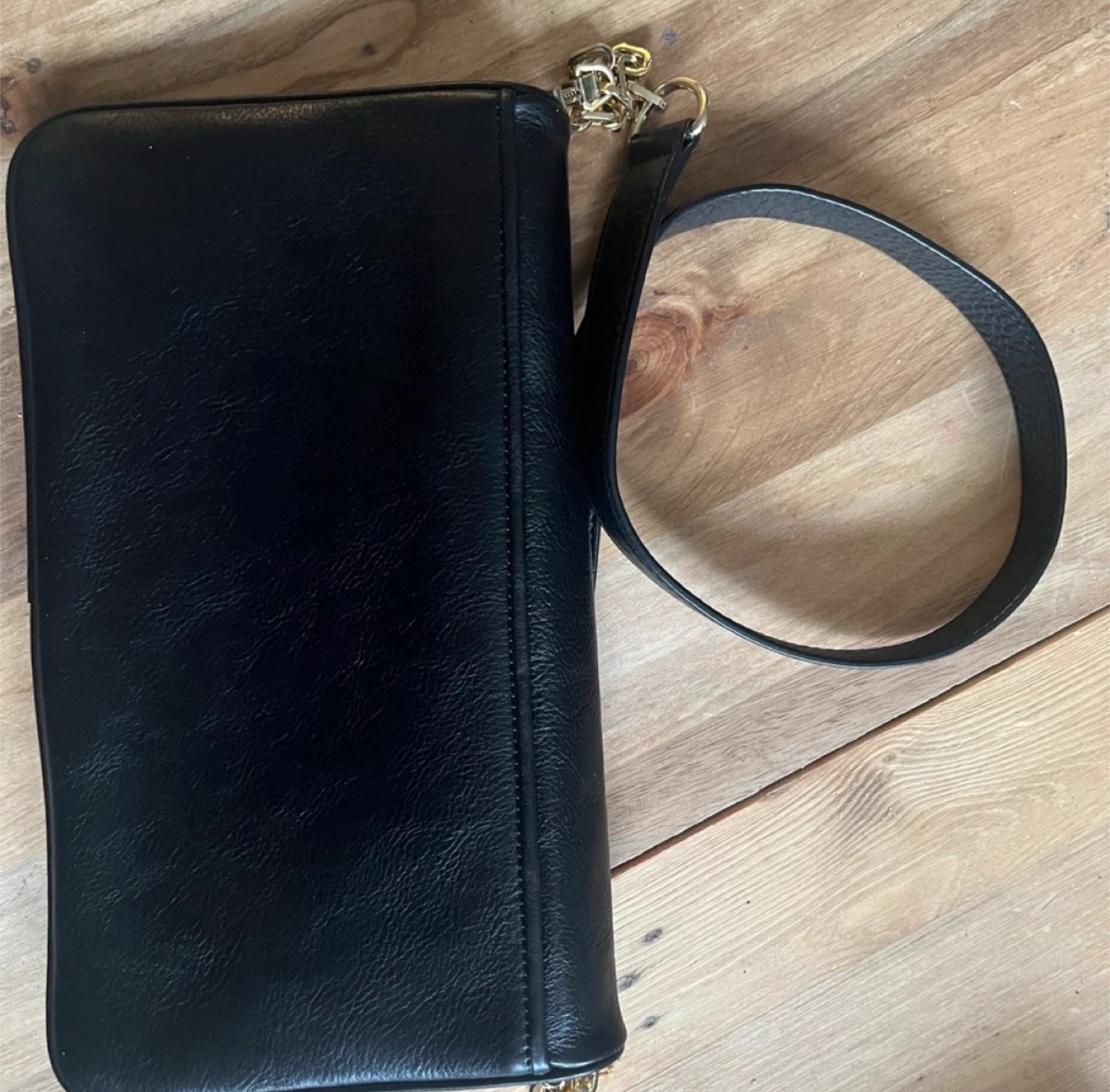 Tory Burch Black Leather Purse with Chain - photo 3
