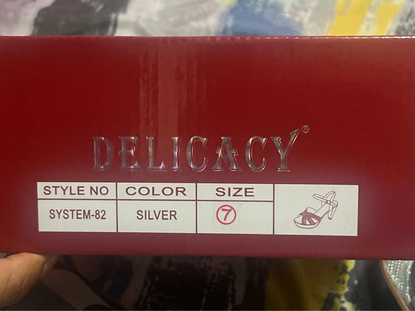 Delicacy Silver Heels - Size 7 - photo 4