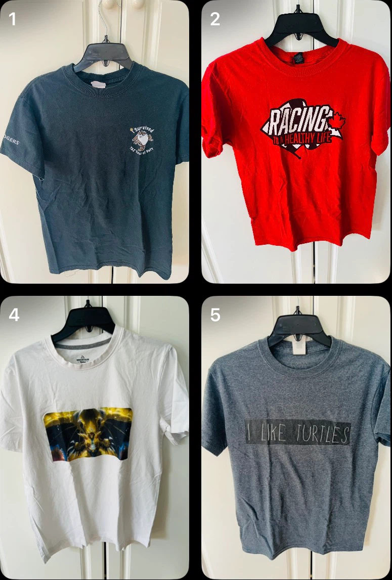 4 Men Small Size Shirts for $5