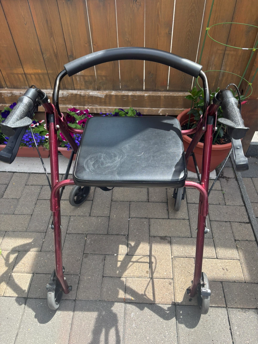 Red Walker with Seat