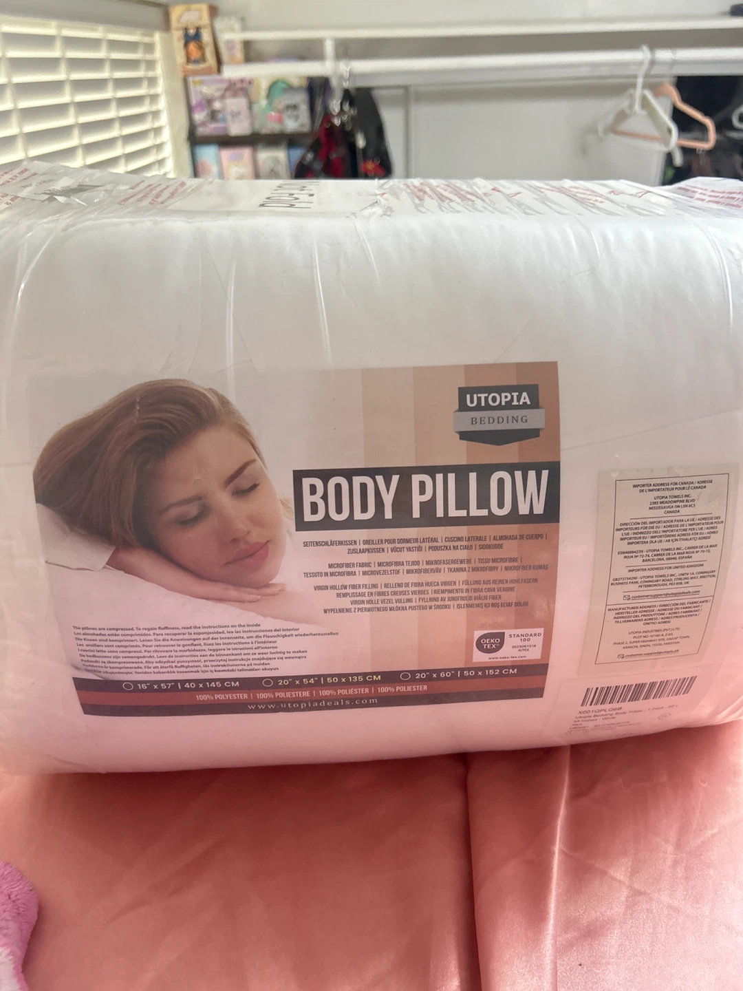 Utopia Bedding Body Pillow - 20" x 60"