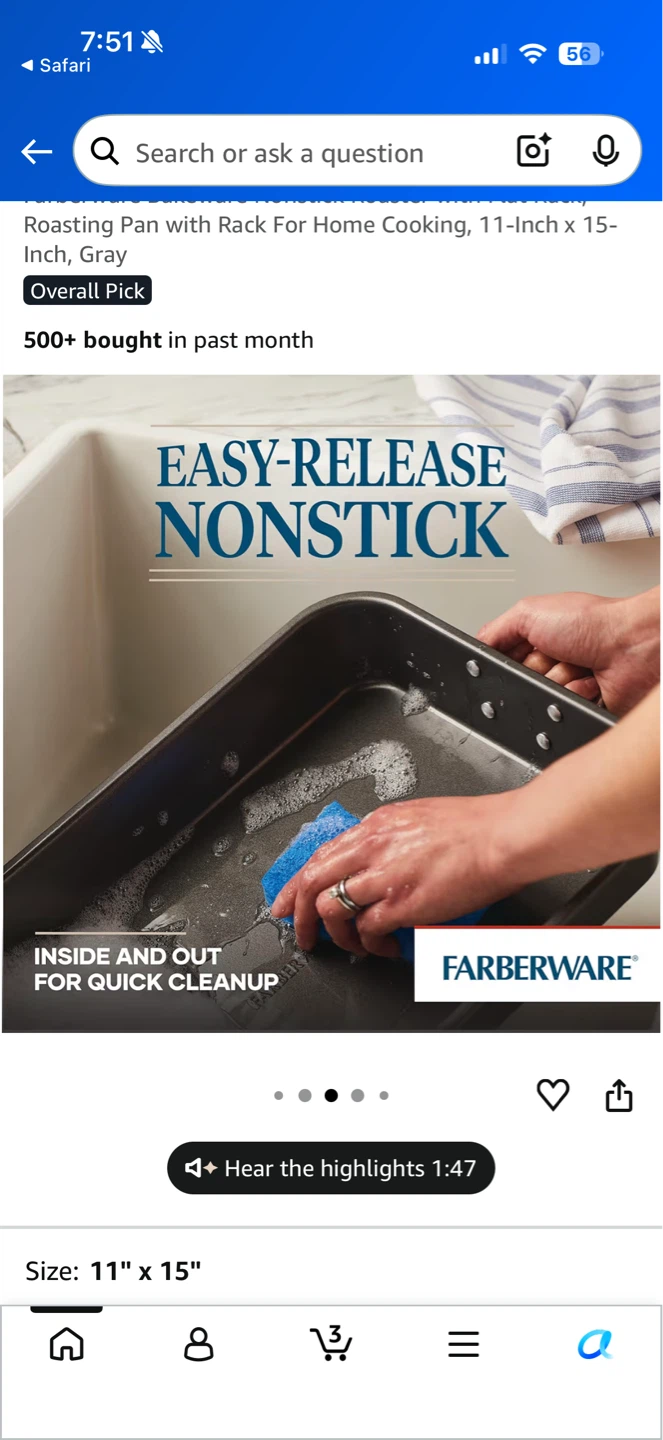 Farberware Roasting Pan with Rack - photo 4