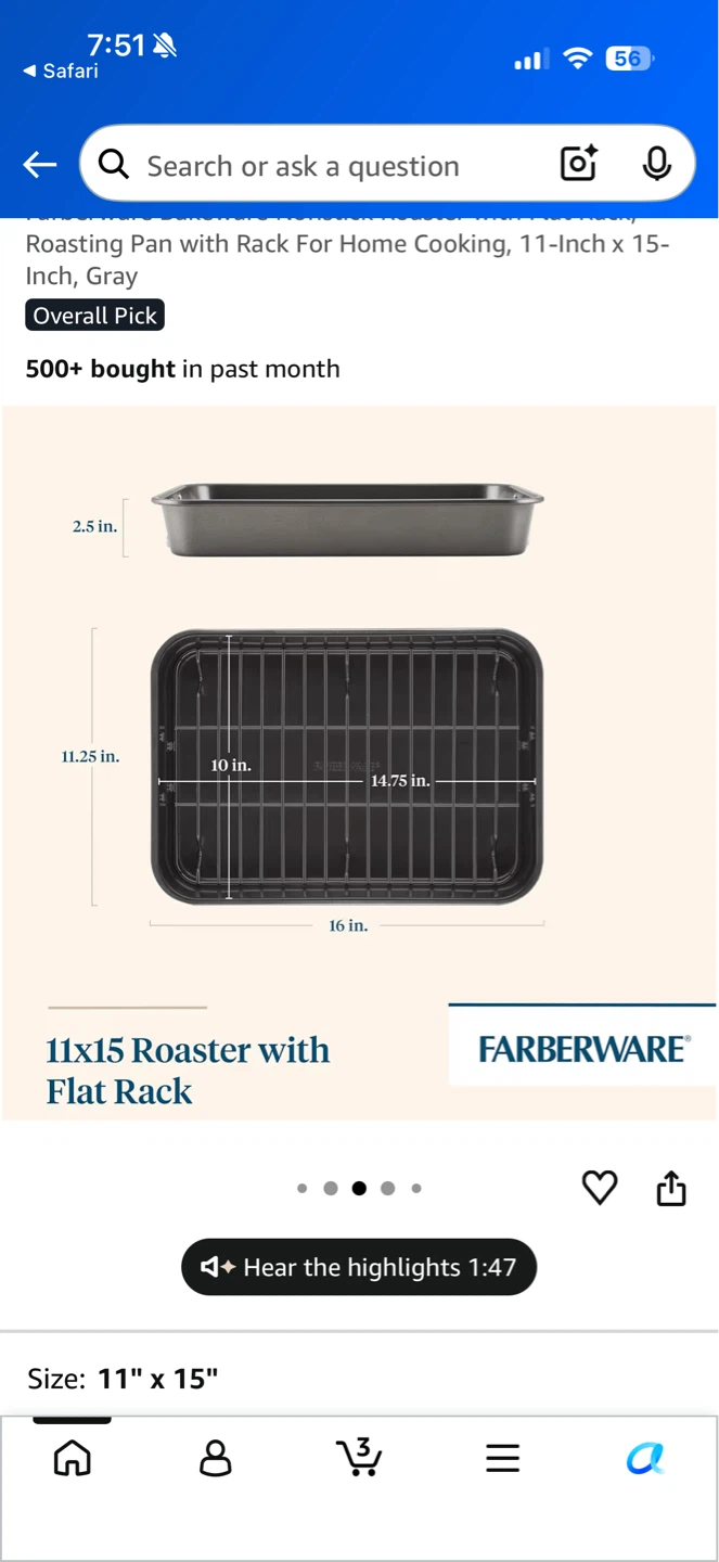 Farberware Roasting Pan with Rack - photo 3