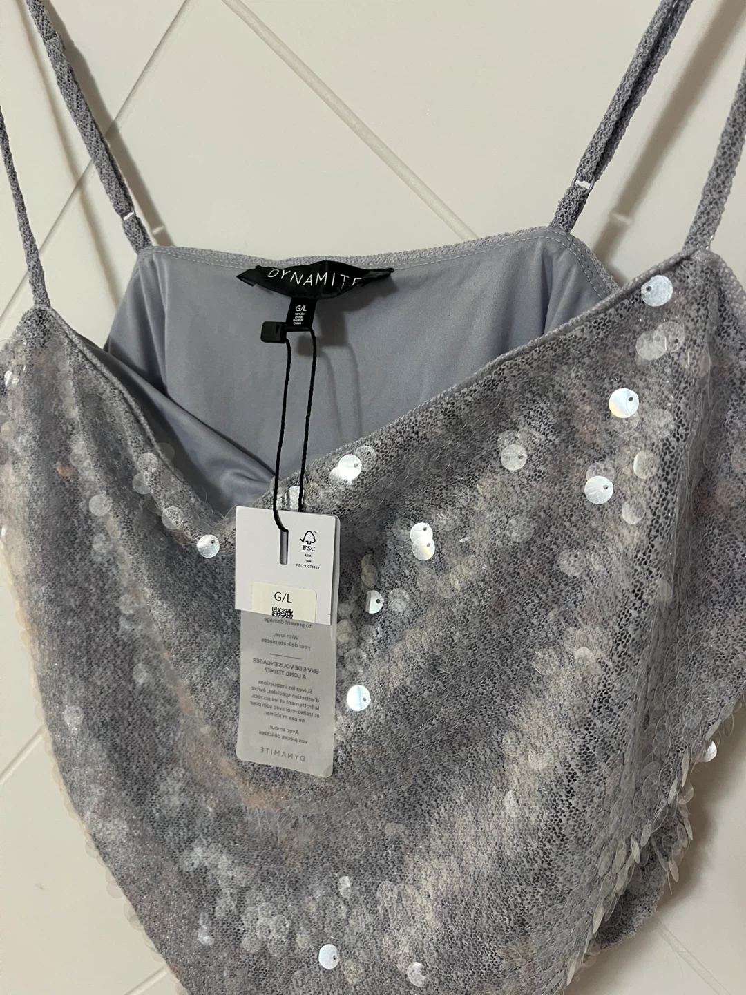 DYNAMITE Sequin Camisole Top - photo 3