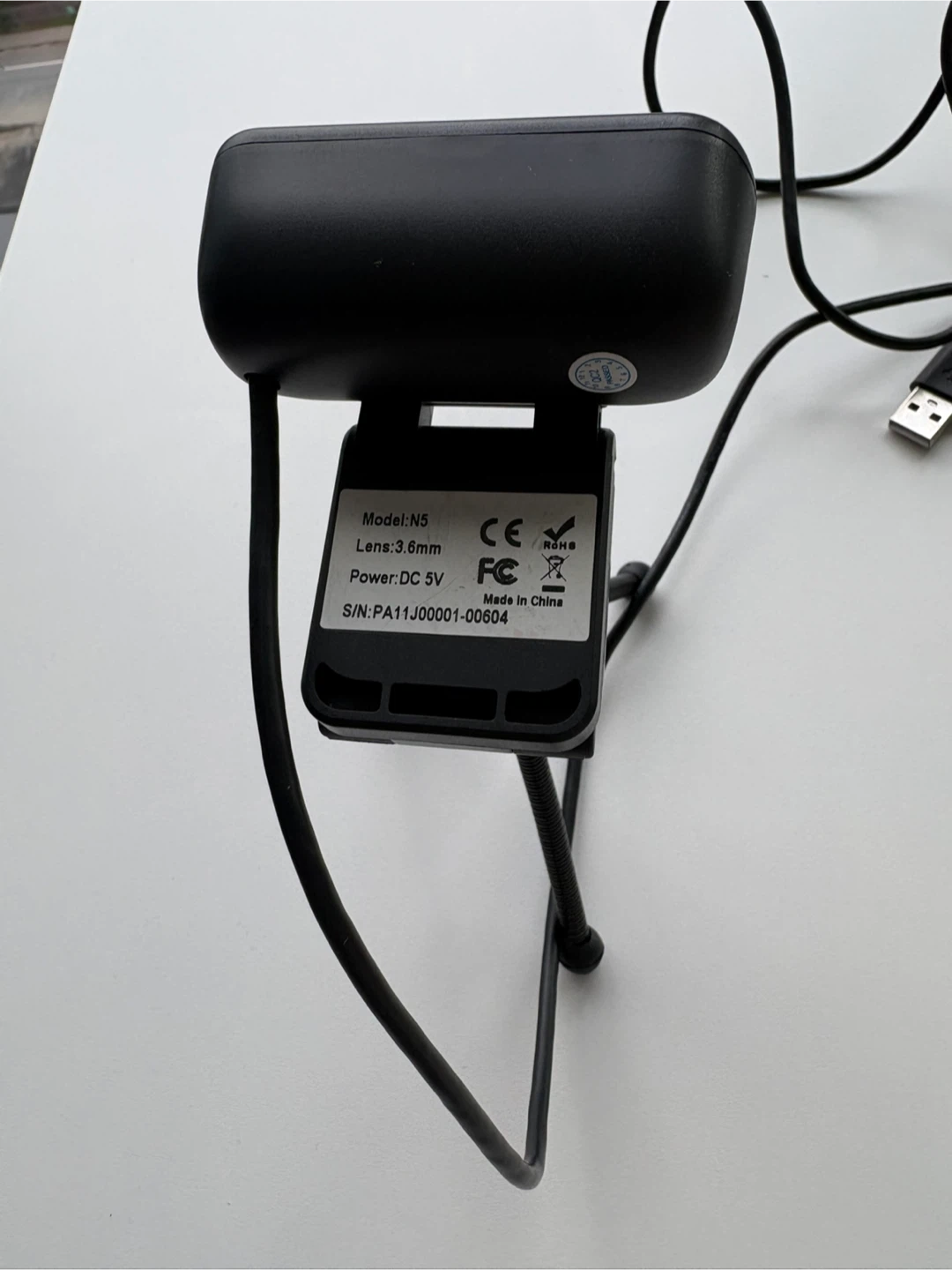 Webcam Model N5 with Mini Tripod - photo 2