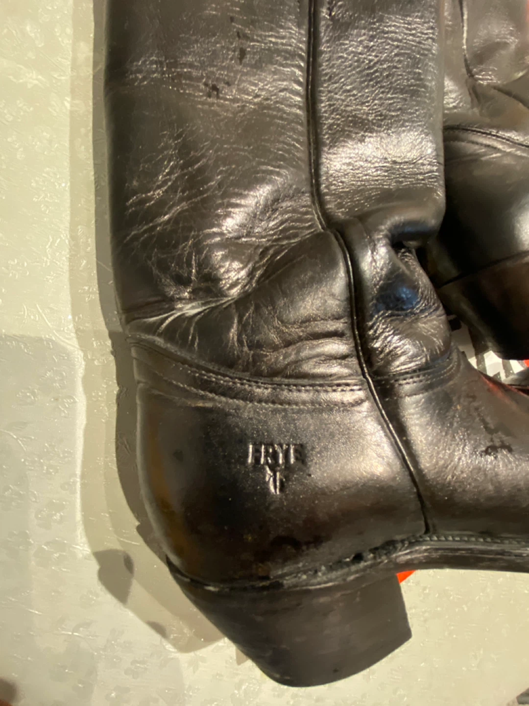 FRYE Black Leather Cowboy Boots - photo 5
