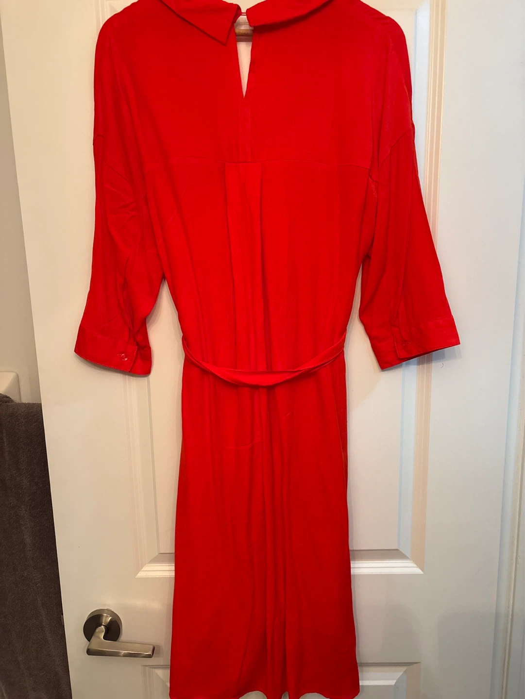 Coral Red Midi Dress, size 12 - photo 2