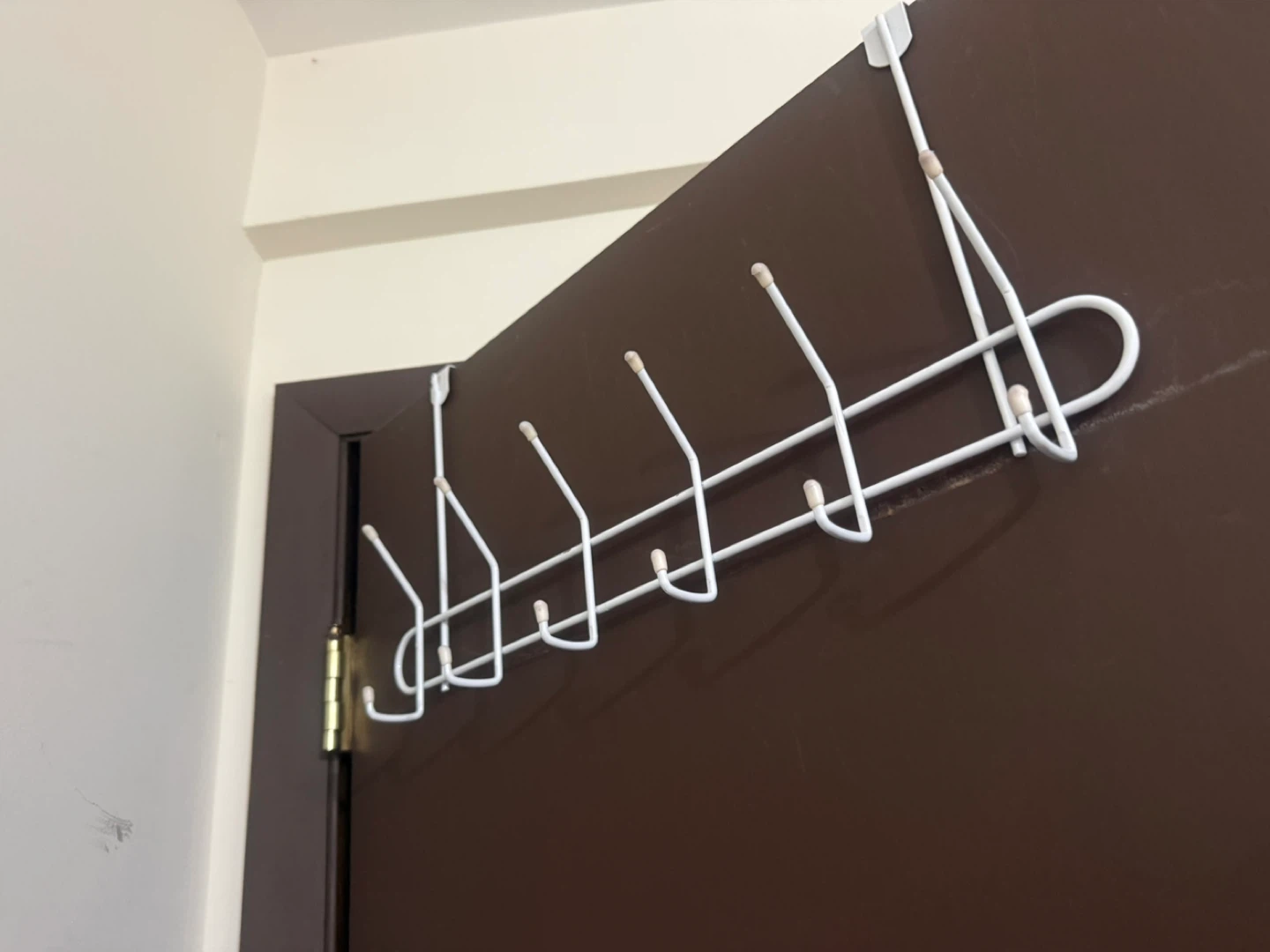 White Over-the-Door Hook Rack - photo 2