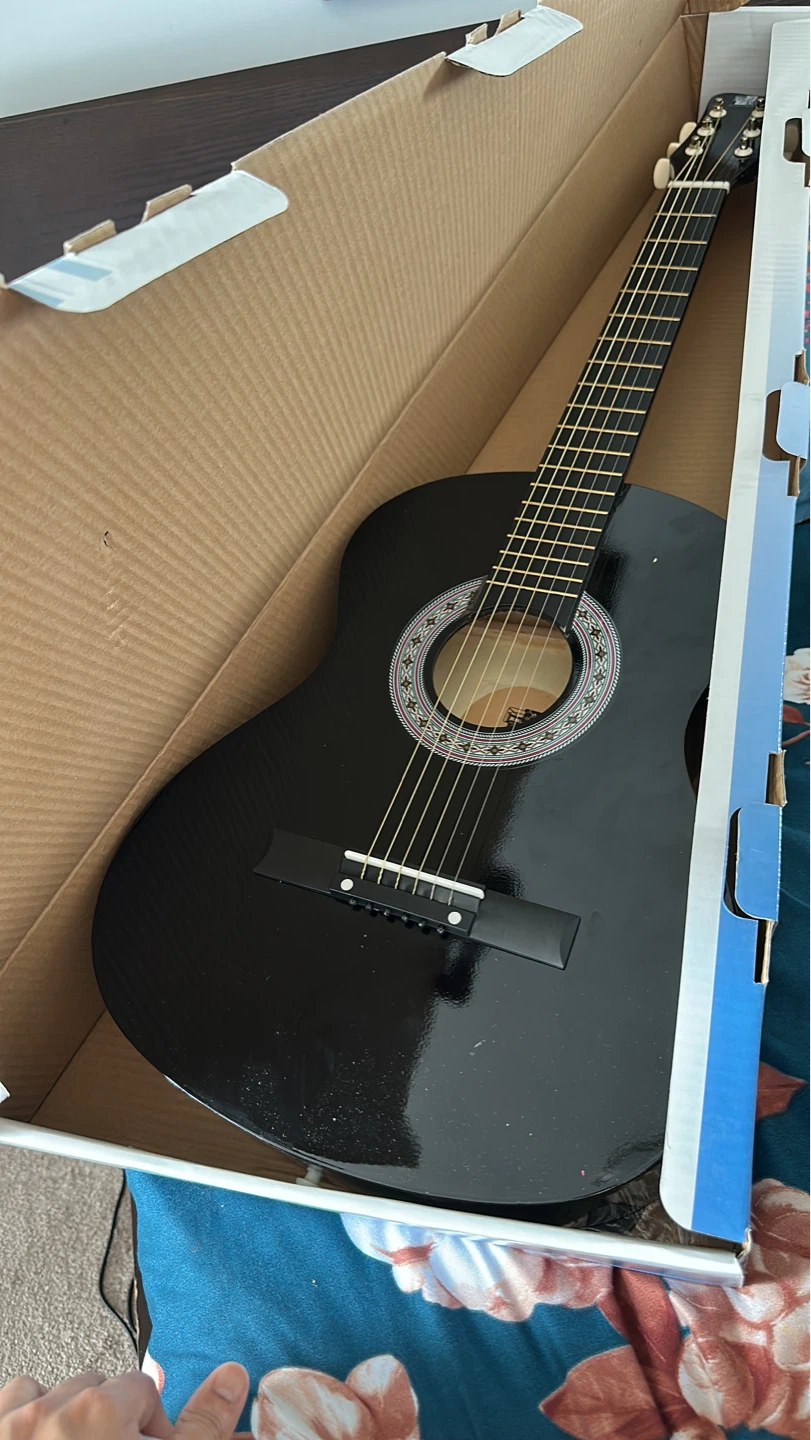 Brand new Black 36" Wood Acoustic Guitar - photo 4